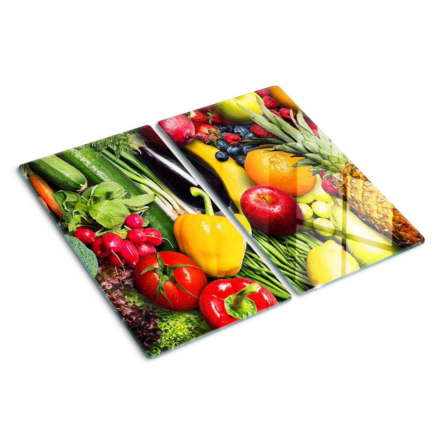 Planche à découper en verre trempé protection plaque induction haut de gamme