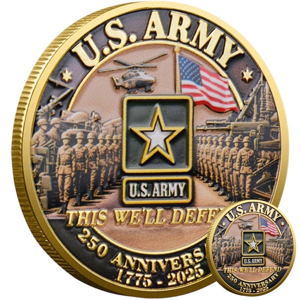 Ppmter Style 3 Usa 250Th Anniversary Challenge Coin, 1776-2026 Us Coins United States 250Th Commemorative Coin Independence Collector Coin