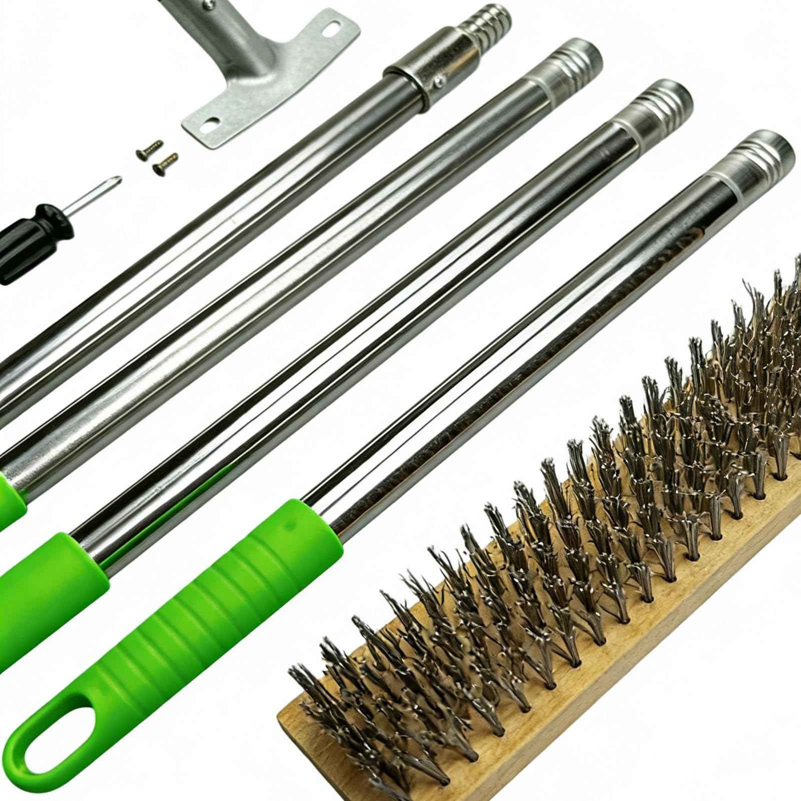 Brosse métallique en acier inoxydable Grattoir à poils durs pour sol