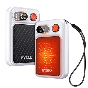 Electric Hand Warmers Rechargeable 2 Pack, Magnetic AI Hand Warmers with LED Display & 4 Levels, Portable Pocket Heater, Gifts for Christmas, Camping, Golf, Raynauds, Hunting, Women & Men