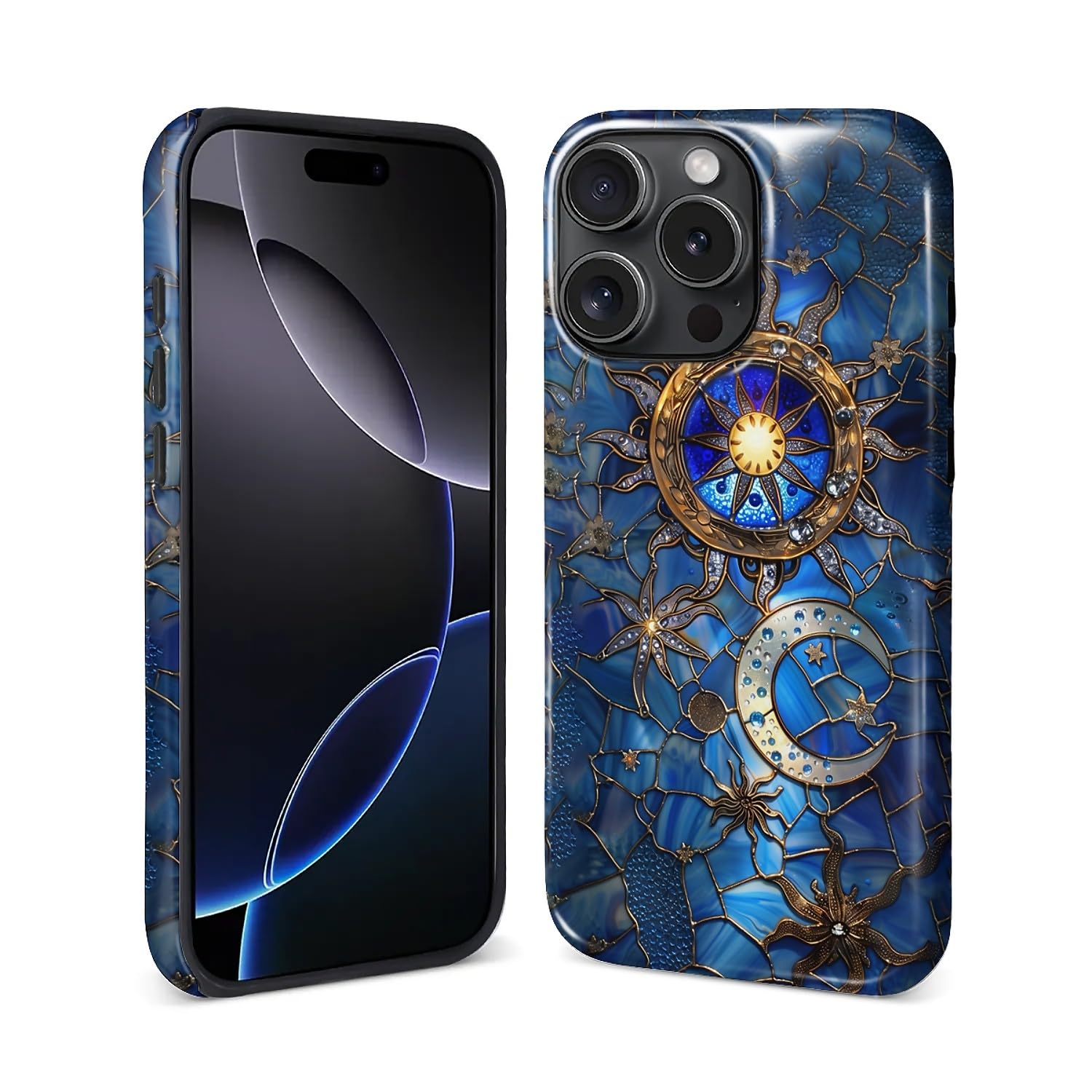 ZHEGAILIAN Magnetic Case for iPhone 14 Pro | Compatible with Magsafe Shockproof Hard Shell + Soft Silicone, Anti-Slip Grip & Drop Protection | Stained