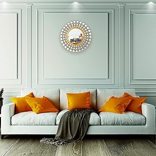 ZOOPEEN Gold Wall Mirrors Decor for Living Room Bedroom Large Round Vintage Mirr - Compare price