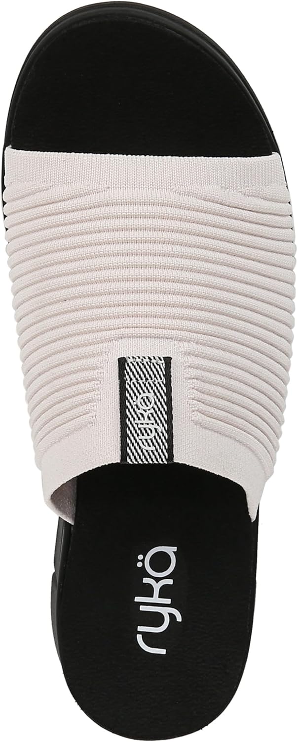 Ryka Women's Epic Slide Sandal 5.5 White Alyssum image 5 of 9 B0DN6VMQMN