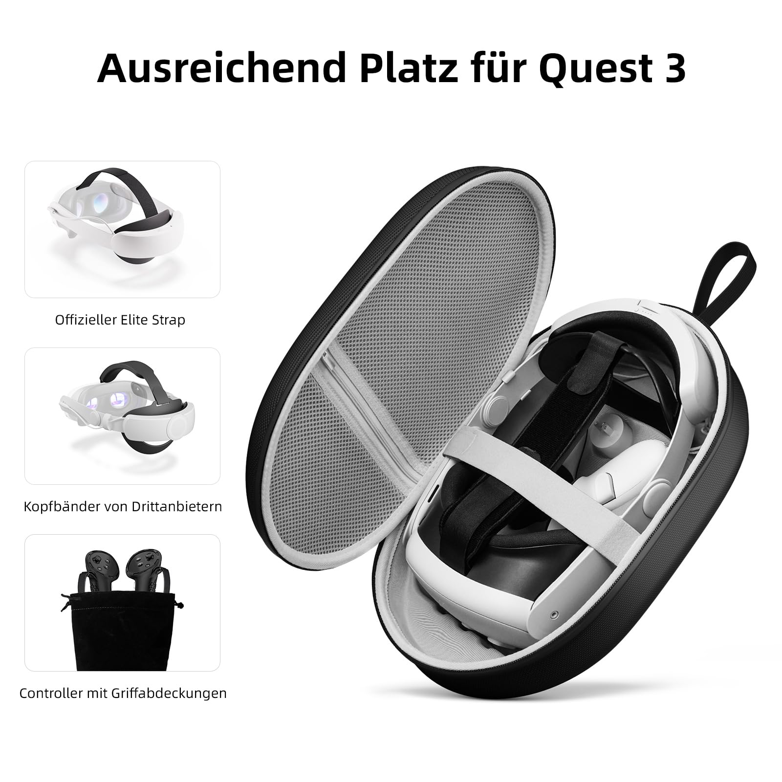Cassa Anticollisione Meta Quest 3 Compatible con Oculus Quest 3 - Dettaglio