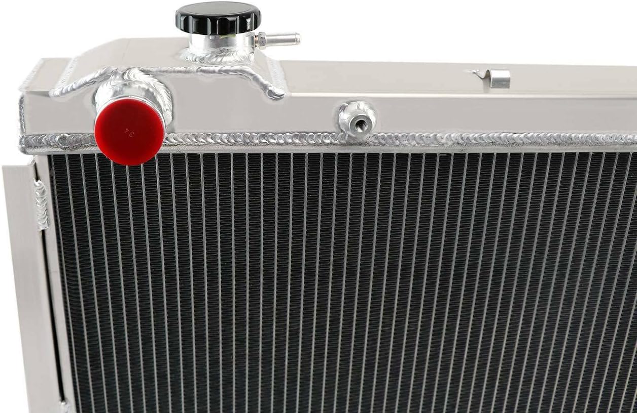 4 Row Core Aluminum Radiator for 1993-1997 Toyota Land Cruiser FJ80R FZJ80R 4.2L 4.5L 6Cyl MT Transmisson
