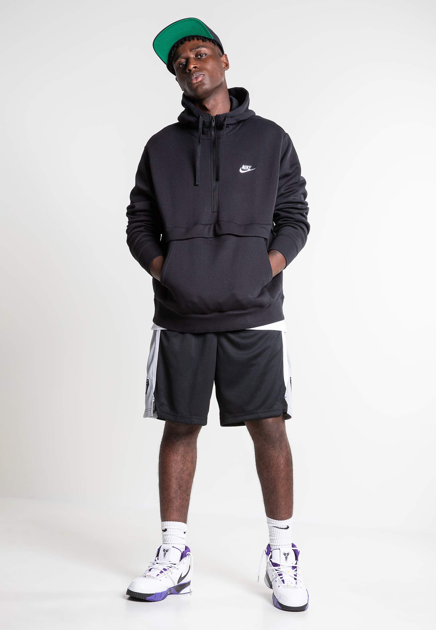 half and half nike hoodie