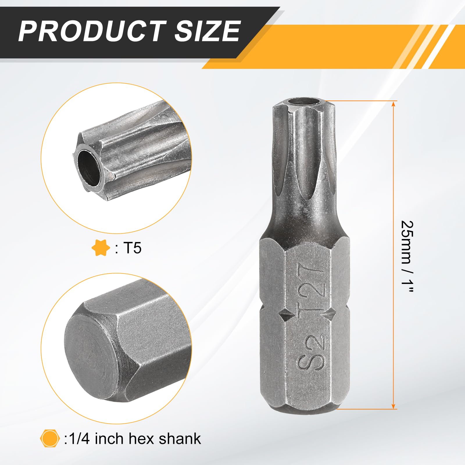 10pcs T27 Magnetic Security Torx Screwdriver Bit 1/4 Hex Shank 3 Length, Red 10pcs T27 Magnetic Security Torx Screwdriver Bit 1/4 Hex Shank 3 Length, Red