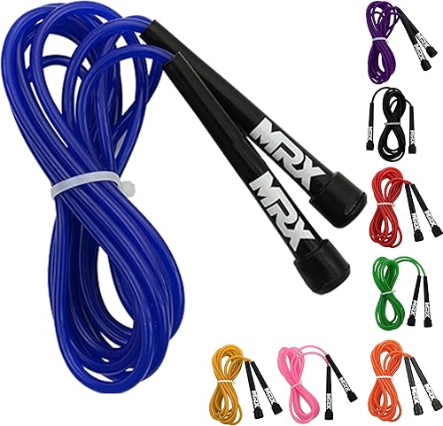 Miniatura 13 de MRX - Cuerda de saltar de PVC de 9 pulgadas para entrenamiento cardiovascular, versátil para niños y adultos, gran cuerda de saltar para ejercicio