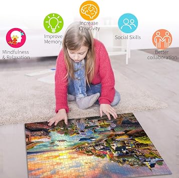Harbor Sunset 1000 Piece Jigsaw Puzzles for Adults