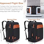 Lumesner Carry on Backpack, Extra Large 40L Flight Approved Travel Backpack for Men & Women