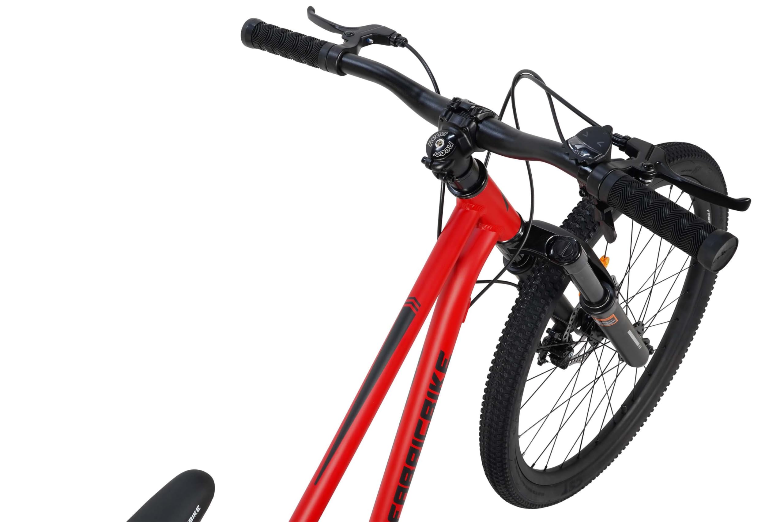 FabricBike Terra - Alu Mountainbike Jugendfahrrad 24 Zoll ab 8, 9, 10 und 11 Jahre, 7-Gang-Schaltung, Scheibenbremse, Federgabel, Kinder Fahrrad