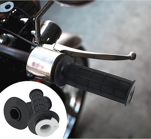 Miniatura 3 de IHOTDER Kit de cable de acelerador, empuñaduras de manillar de motocicleta con acelerador giratorio y cables de acelerador de 47 pulgadas, conjunto