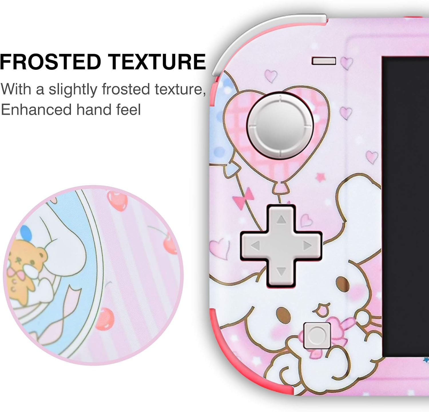 DLseego Switch Lite Skin Sticker Pretty Cute Pattern Full Wrap Skin Protective Film Sticker Design for Nintendo Switch Lite-Pink