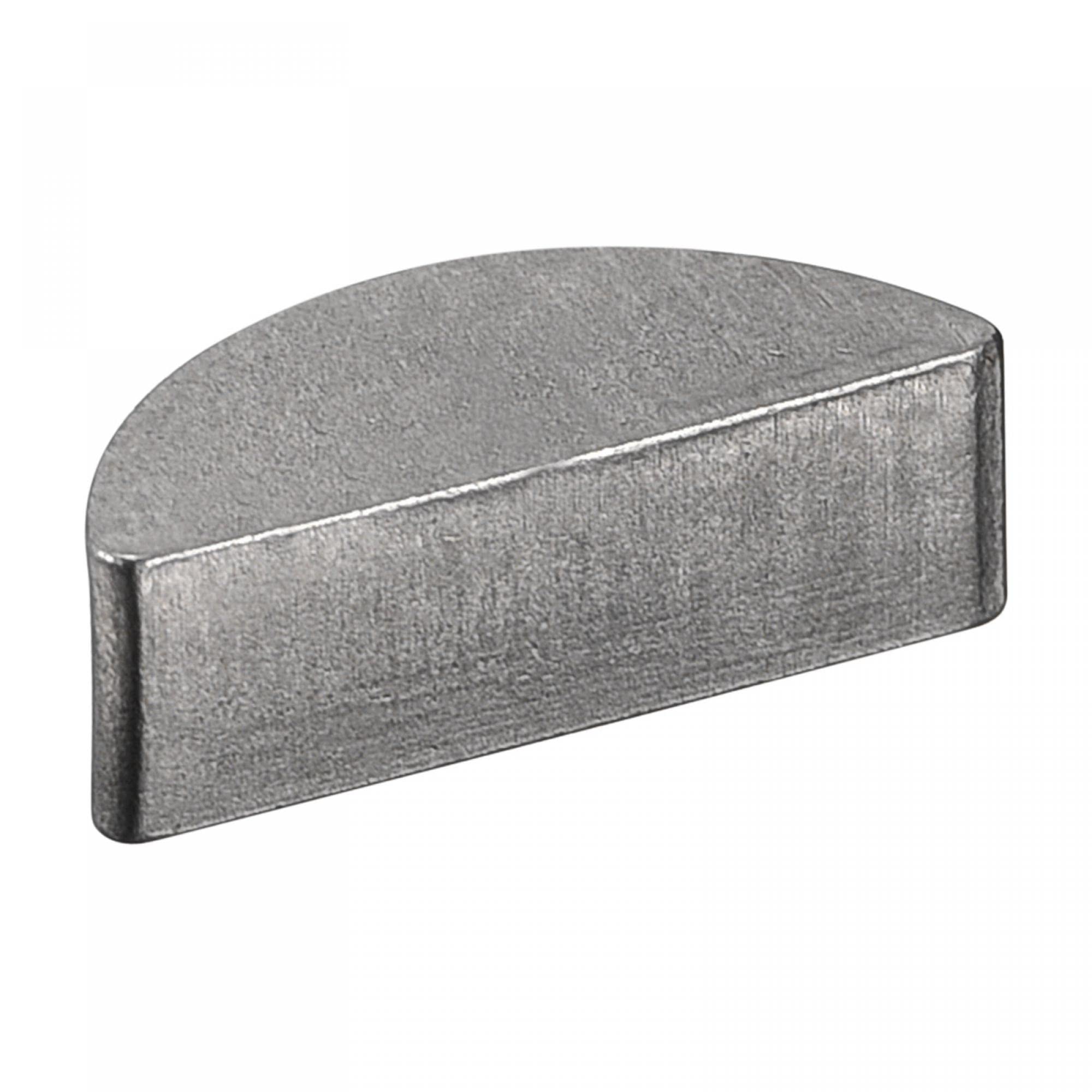 sourcing map Clavette Demi Lune 25pcs 45# Acier 13mm Longueur x 5mm Largeur x 4mm Épaisseur Demi-cercle Clé