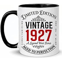 1927 99th Birthday Gifts for Women Men, Vintage 1927 Coffee Mug, Turning 99 Years Old Gift for Mom, Dad, Uncle, Aunt, Born in 1927, 99th birthday Gifts Ideas, Fathers Day Mothers Day Christmas 11oz