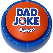 Dad Joke Talking Button with 100+ Hilarious Jokes | The Ultimate Fathers Day Present, Over 100 Corny Jokes That The Whole Family Will Enjoy, Funny Gift For Him