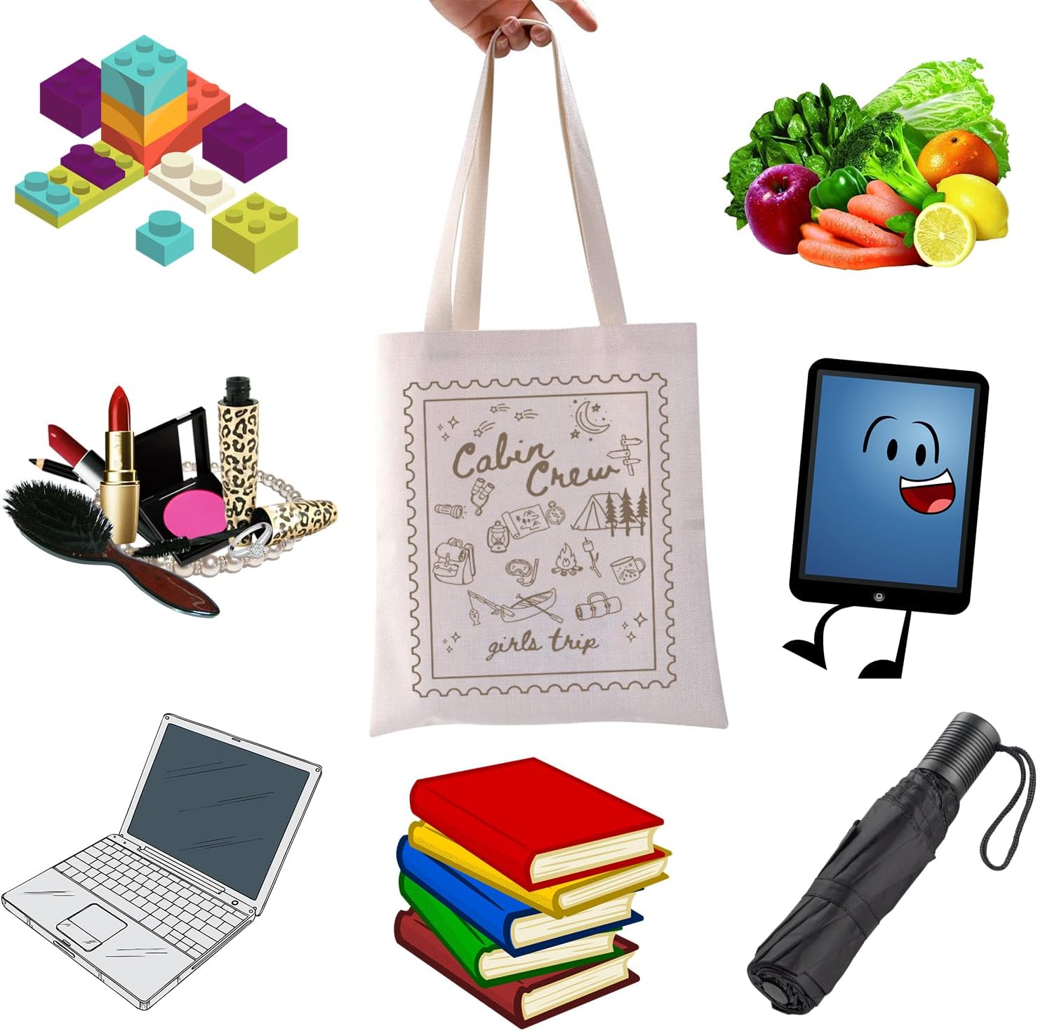 WCGXKO Cabin Crew Gift Camping Merchandise Cabin Mountain Bride gift Outdoor Lover Shopping Bag image 4