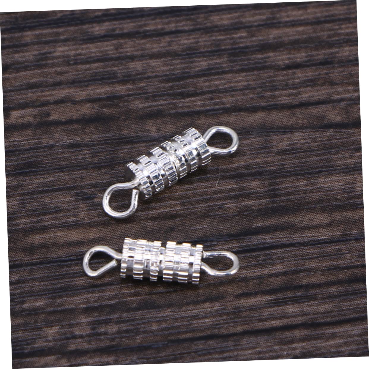 Cuivre Fermoir à Vis Cylindrique 20 Pièces pour Bracelet et Collier DIY