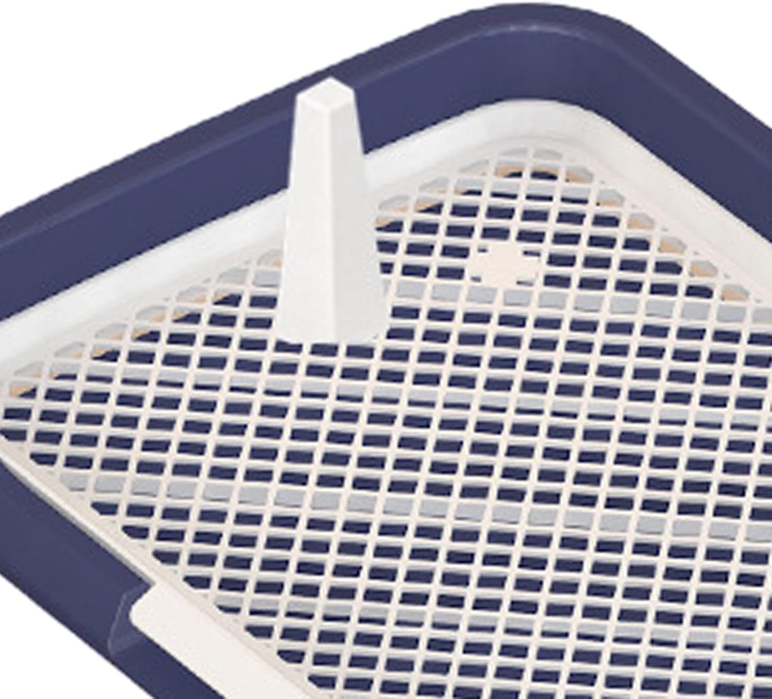 Dog Toilet Dogs Potty Train Pads Pet Litter Pan Detachable Training Potty Tray Removable Post for Bunny Indoor Small Animals, Blue