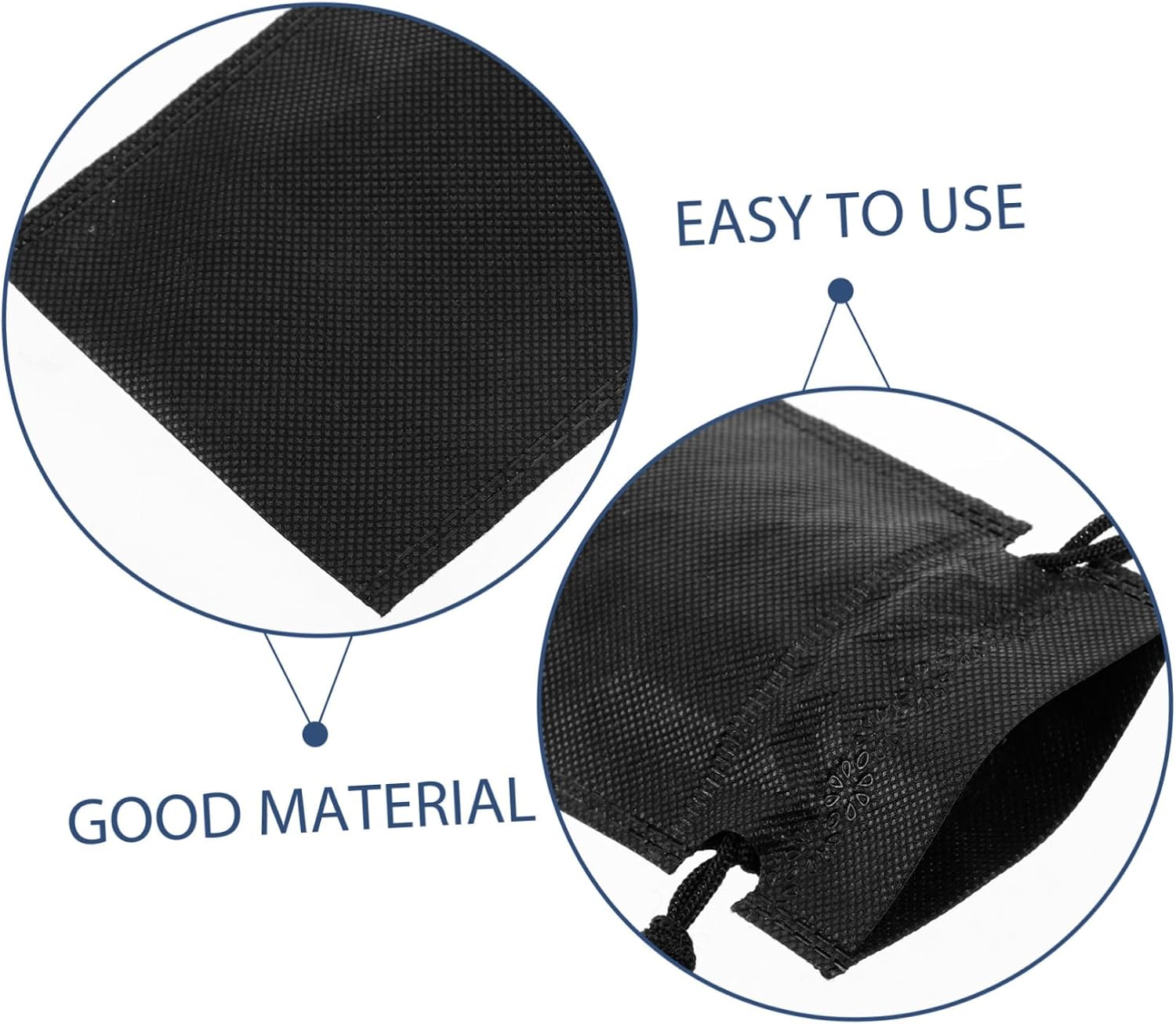 Zerodeko Car Tire Cleaning Tool Nonwoven Drawstring Storage Bag Tire Stone Scraper Compact and Portable for Car Detailing and Maintenance