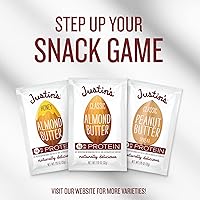 Vista 8 de JUSTIN'S Mantequilla de Almendra con Vainilla Sin Gluten de 1.15 oz Paquete Exprimible, (Paquete de 10)