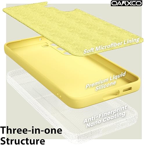Miniatura 5 de oakxco Funda para teléfono Samsung Galaxy S23 Plus con agarre de silicona líquida, bonita funda de gel suave de goma TPU suave para mujeres y niñas,