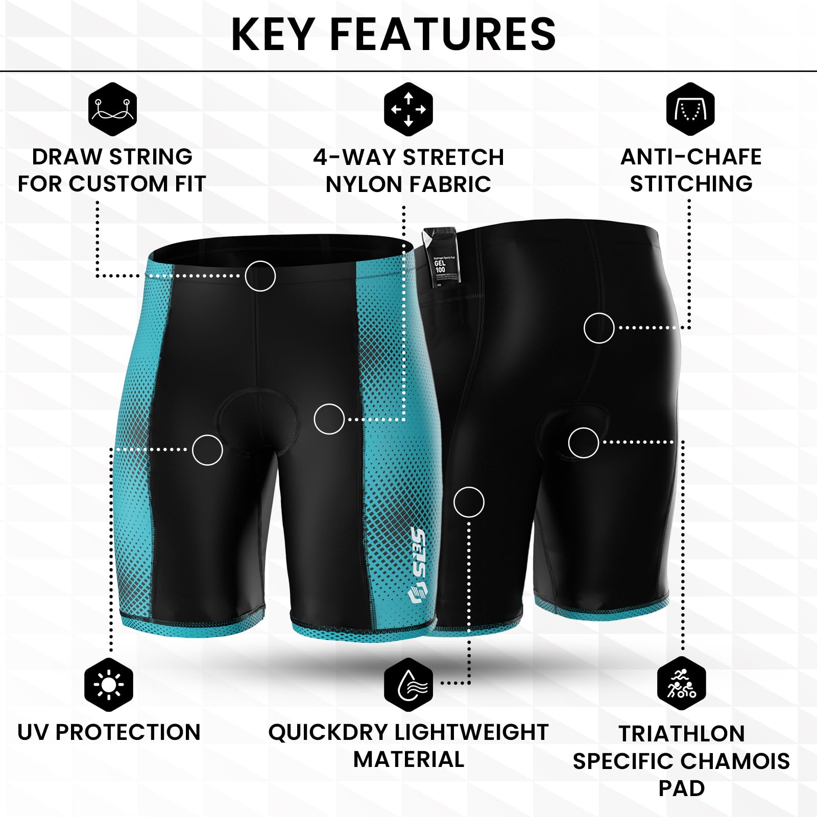 SLS3 Men's Triathlon Shorts - Men's Tri Short - Designed by Athletes
