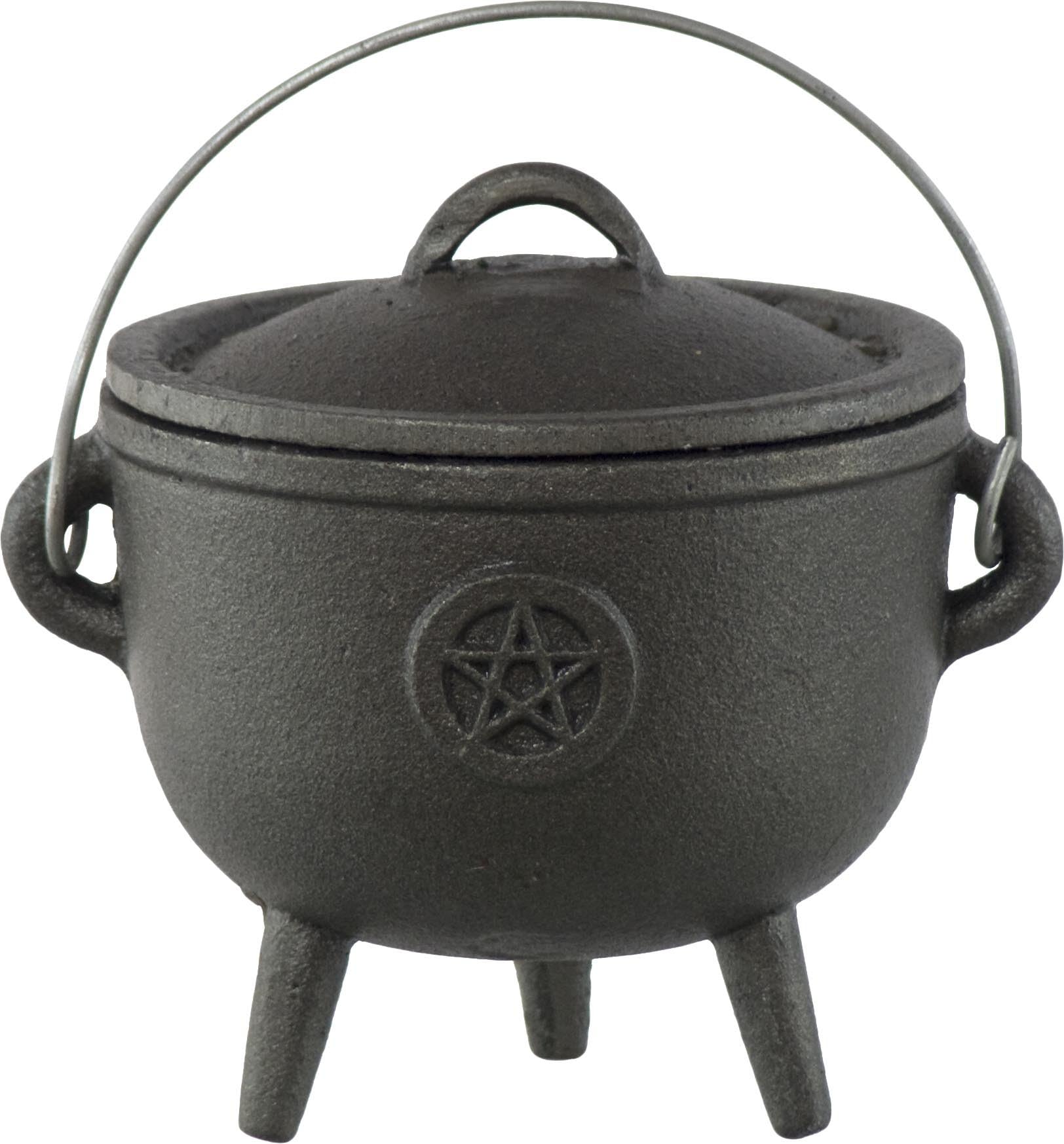 Kheops International Cast Iron Cauldron 3-Inch Pentacle