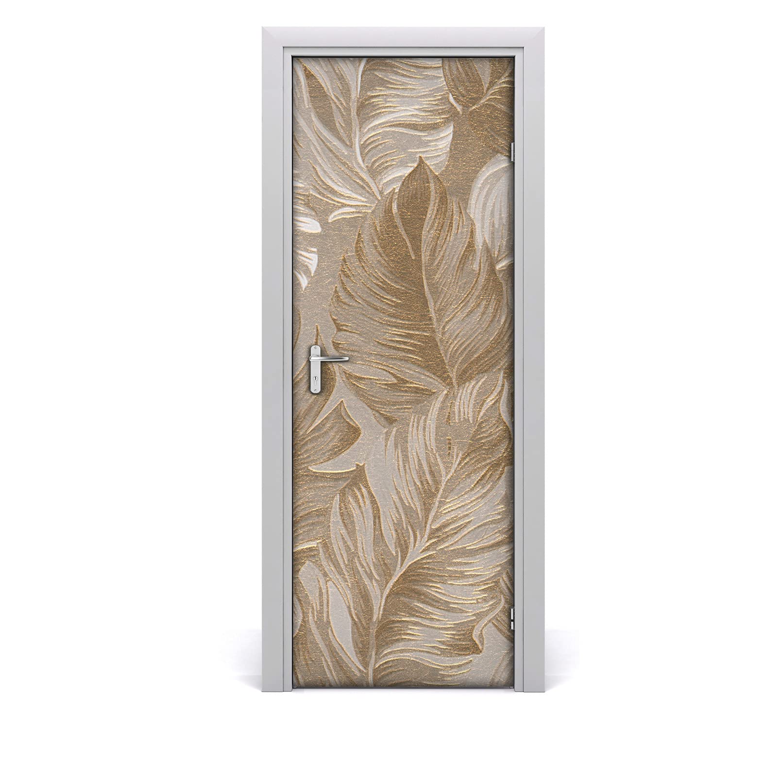Decoración de puertas dañadas con vinilo autoadhesivo lavable 70x200 cm