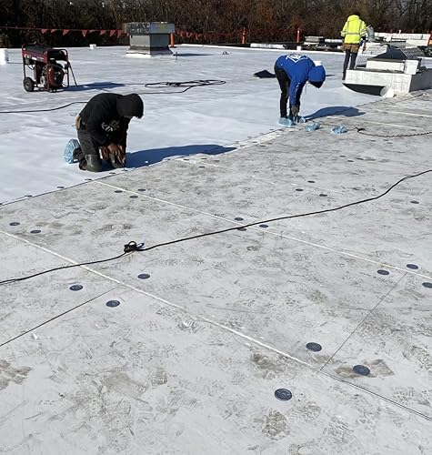 Miniatura 3 de Ace Tornillos #15 4 pies (1000 piezas) aprobados por FM, sujetadores comerciales para techos negros, autorroscantes en cubiertas de techo de metal y