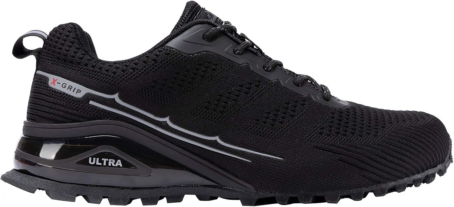 Kricely Men's Trail Running Shoes Fashion Walking Hiking Sneakers for Men Tennis Cross Training Shoe Outdoor Snearker Mens Casual Workout Footwear - Image 2