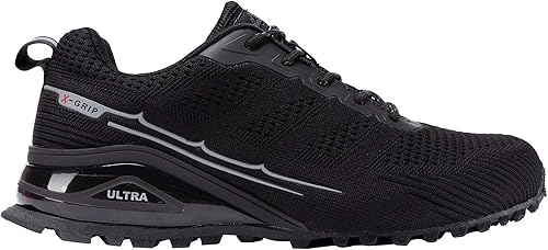 Miniatura 2 de Kricely - Tenis de correr para hombre, para caminar y hacer senderismo, tenis para entrenamiento funcional, para exteriores, calzado informal de