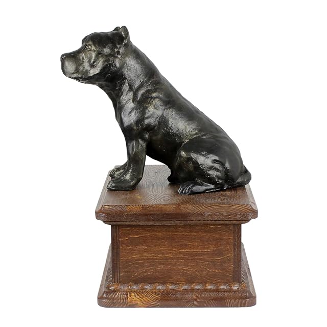 Foto 3 de 8 de Art-Dog Urna para Cenizas de Perro - Memorial Hecho a Mano con Estatua de Bronce Fundido en frío
