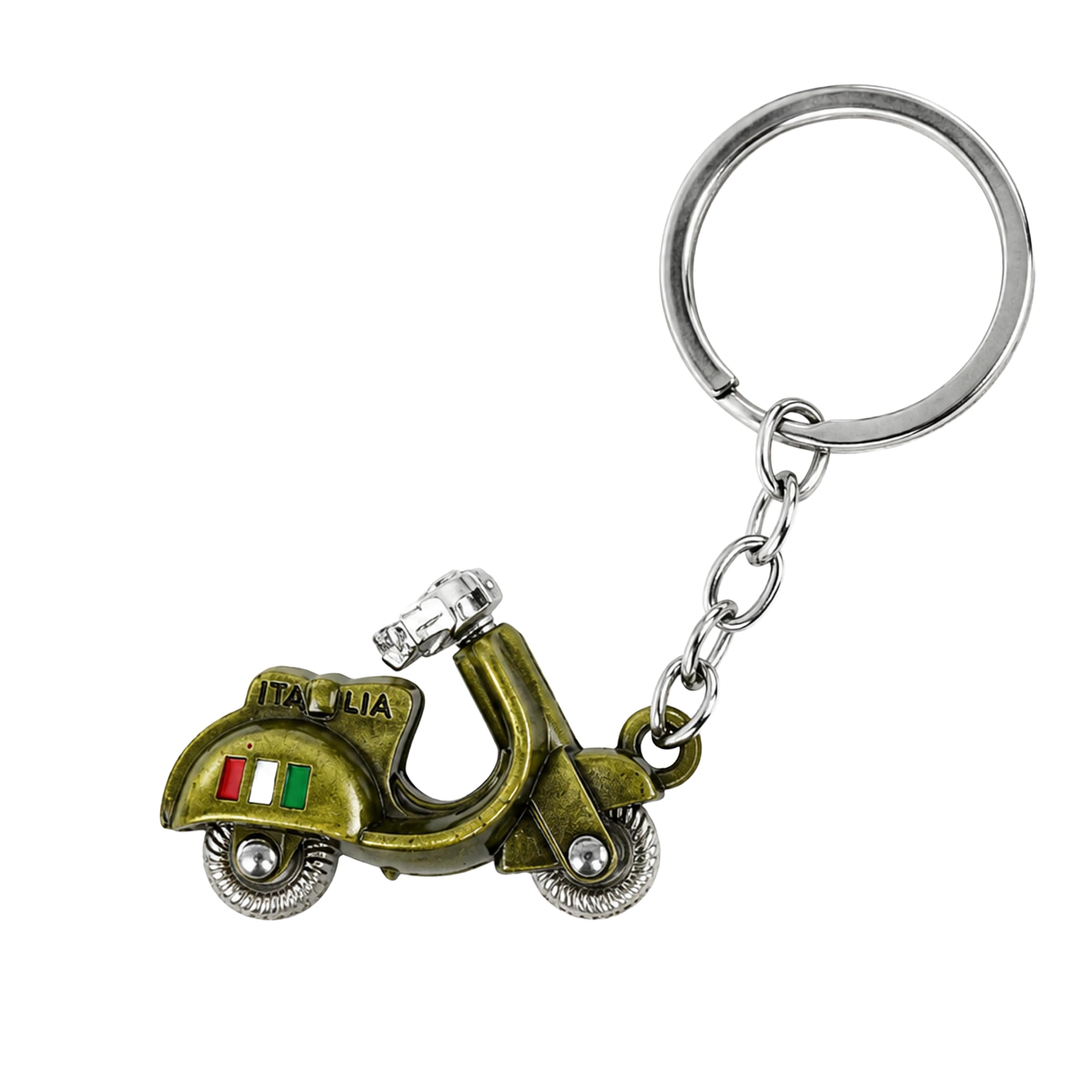 Storite Vintage Motorcycle Scooter Metal Keychain for Men & Women – Retro Bike Key Ring Pendant Accessory Mini Motorcycle Model Keychain – Creative Biker Key Holder Accessory
