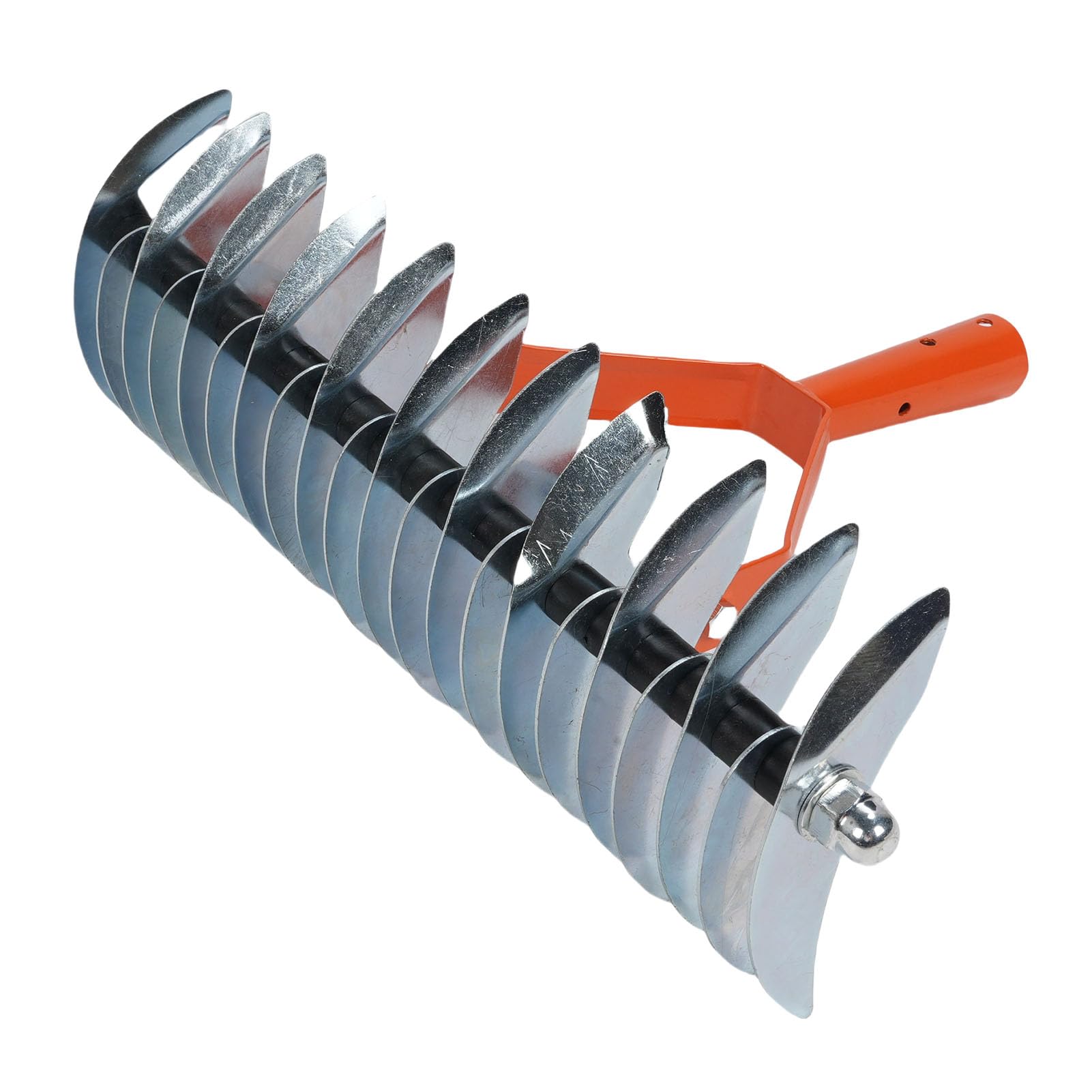Rastrello professionale per paglia, rastrello da giardino ergonomico in acciaio inossidabile per la cura del prato, con manico regolabile