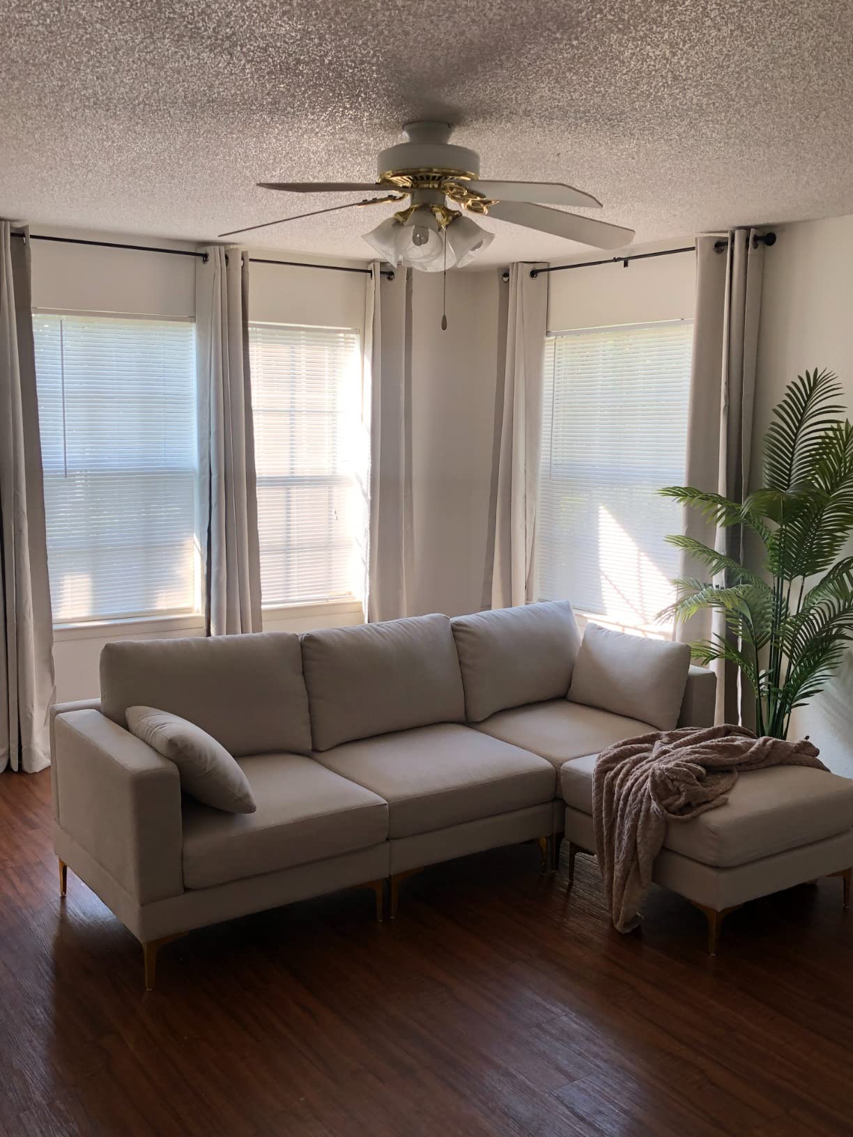 69/mo Finance kevinplus 115'' Modern Sectional Sofa Couch UShape for Living Room, Large