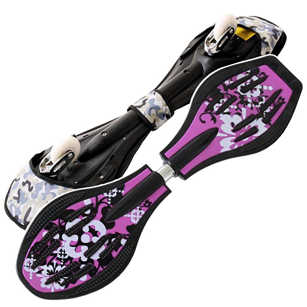FunTomia Waveboard Original ABEC9 Kugellager inkl. Tasche - Bis 120kg - (Verschiedene Farbdesigns)