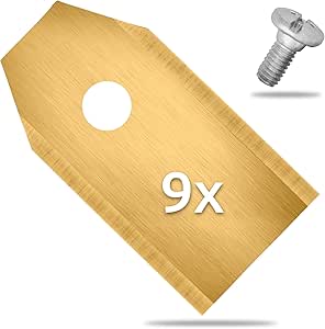 60 Lame Di Ricambio Rivestite In Titanio Per Robot Rasaerba - Compatibili Con Husqvarna, Gardena