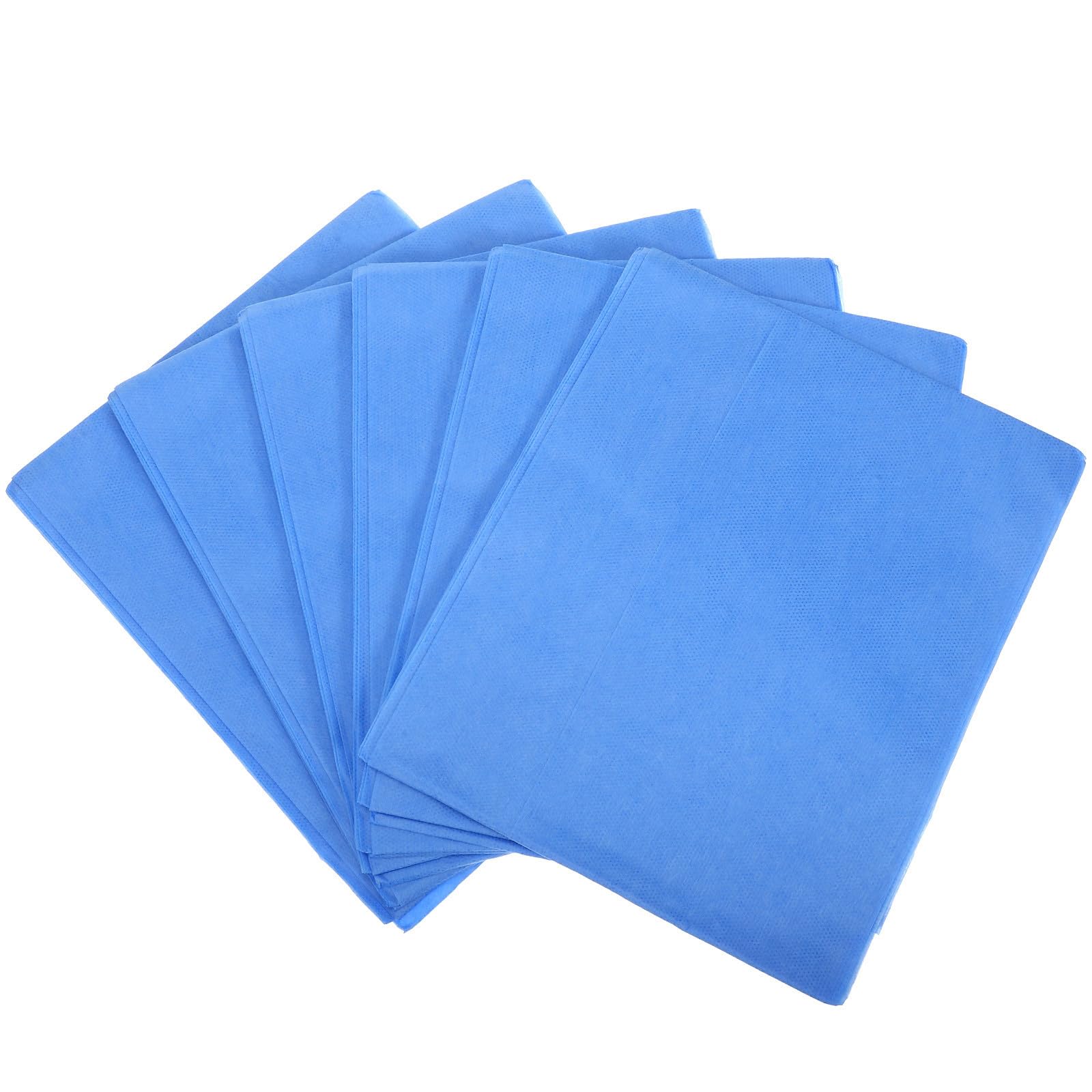 VILLCASE 100 Unidades Sábanas Desechables para Mesa de Masaje Azul No Tejidas 80x180cm Paquete para Uso en SPA y Salón Ajuste