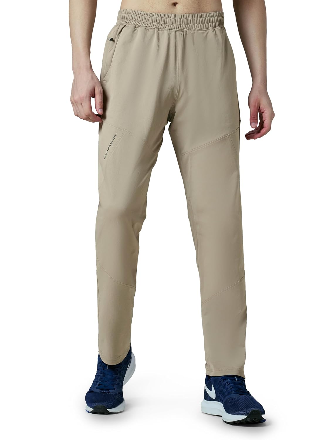 TECHNOSPORT Men’s Regular Fit Track Pant with SPF50+, Quick Dry Properties for Running, Gym, Sports and Regular Use