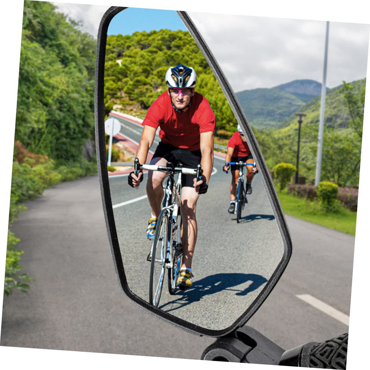 Gatuida 2pezzi Specchietto Retrovisore Per Ciclismo Specchio Riflettente Professionale Per Mountain Bike e Bici Da Strada Accessorio Per Sicurezza in Montagna