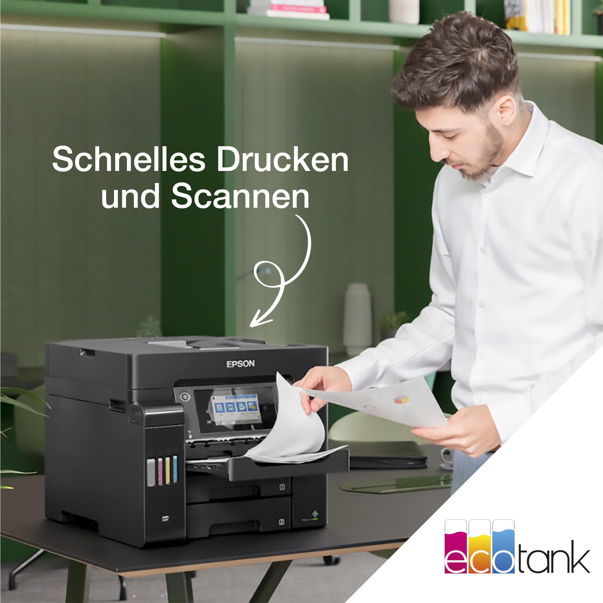 EcoTank ET-5850 DIN-A4-Multifunktions-Wi-Fi-Tintentankdrucker mit Fax
