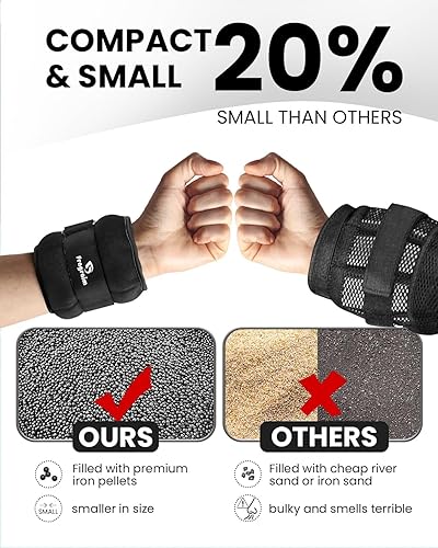 Miniatura 2 de Pesas de tobillo, 12346810 libras, 1 par de pesas de muñeca y pierna para mujeres, niños y hombres, cómodas y suaves, perfectas para bailar, correr,