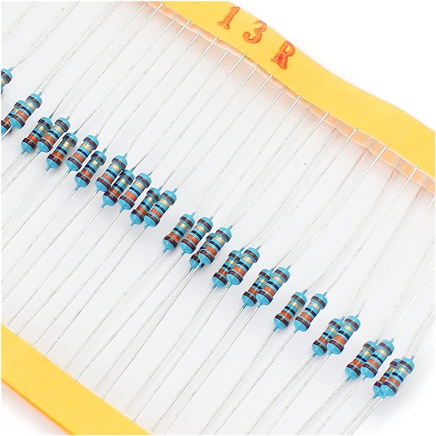 600 pz/Lotto 1/4 W 0.25 W Resistore Pacchetto Assortiti Scatola Fai da Te Resistori A Film Metallico Kit 30 Valori X20pcs Resistenza Resistenza Resistenza di Ricambio