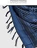 Elmhurst Co. Military Shemagh Tactical Desert Keffiyeh 43"x43" Dark Blue - Lake Blue Shemagh Arab Scarf for Men Women #3