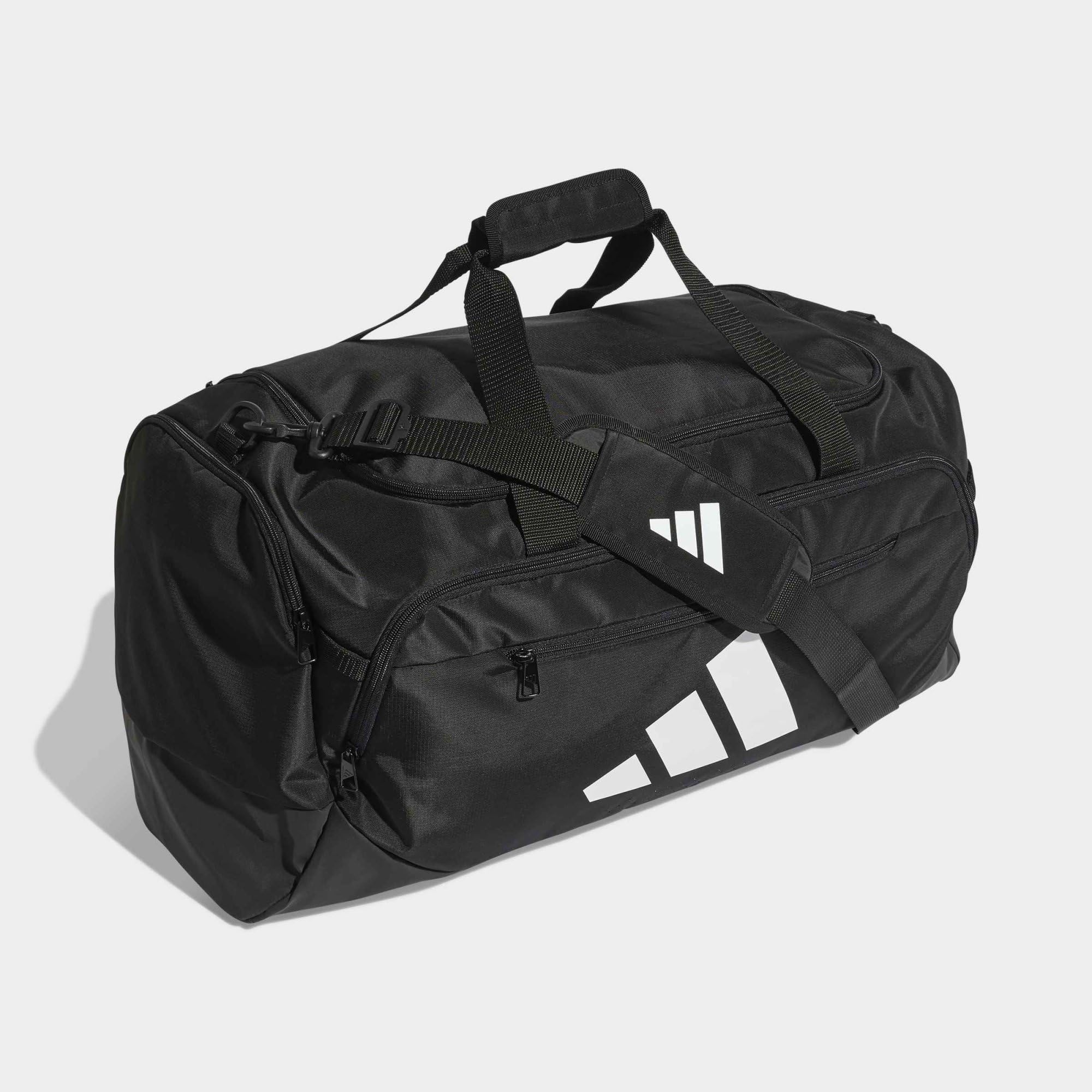 adidas Training Defender Duffle Bag Medium, Black/White, One Size