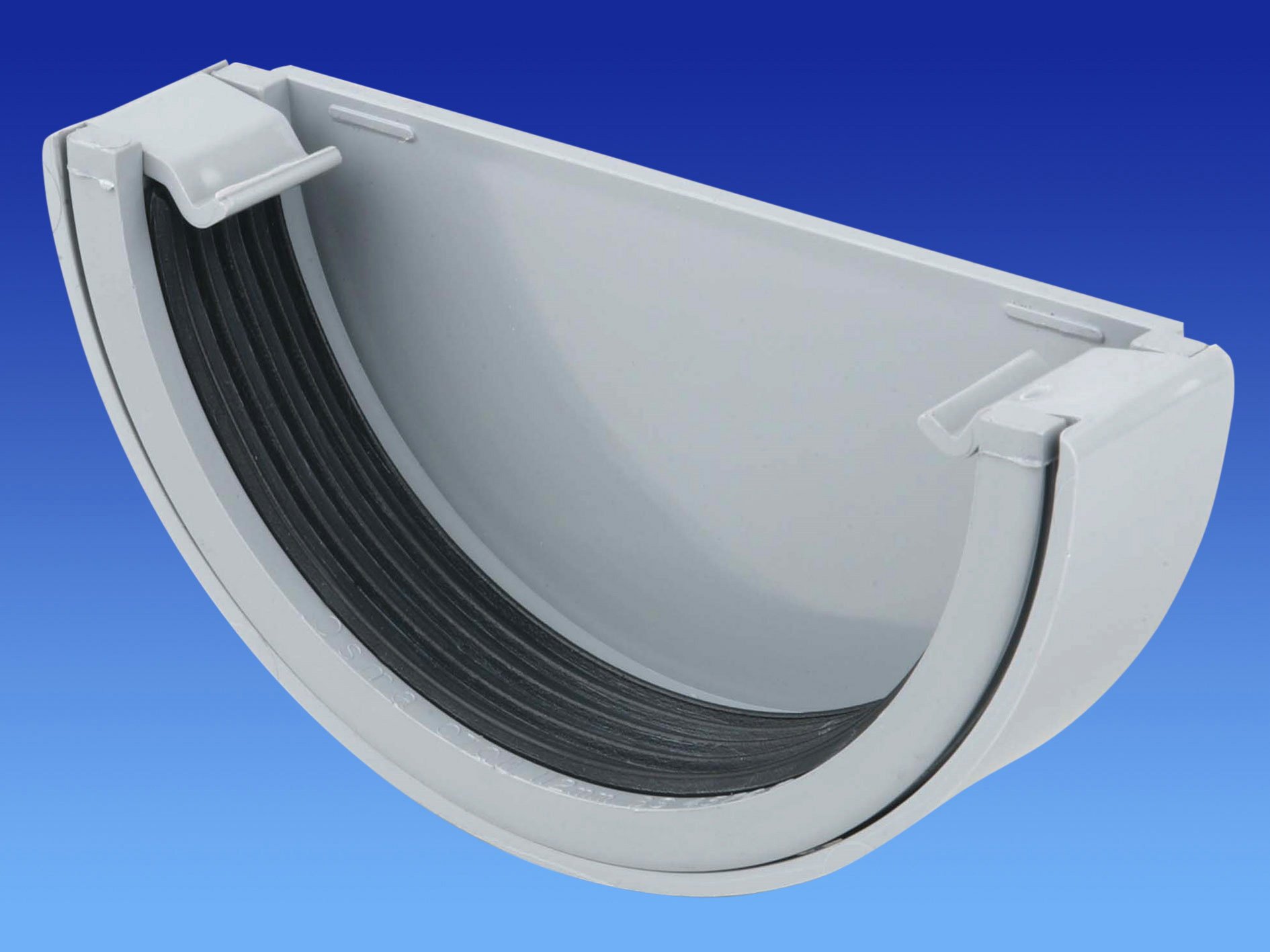 Wavin OSMA Roundline Stopend External 112mm Grey 0T011g