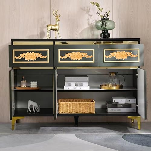 Vista 105 de Long Wood Appliques - DIY Wooden Carved Onlays for Bed, Door, Cabinet & Wardrobe Decoration (4PC, 20x5cm/7.8"x1.9")