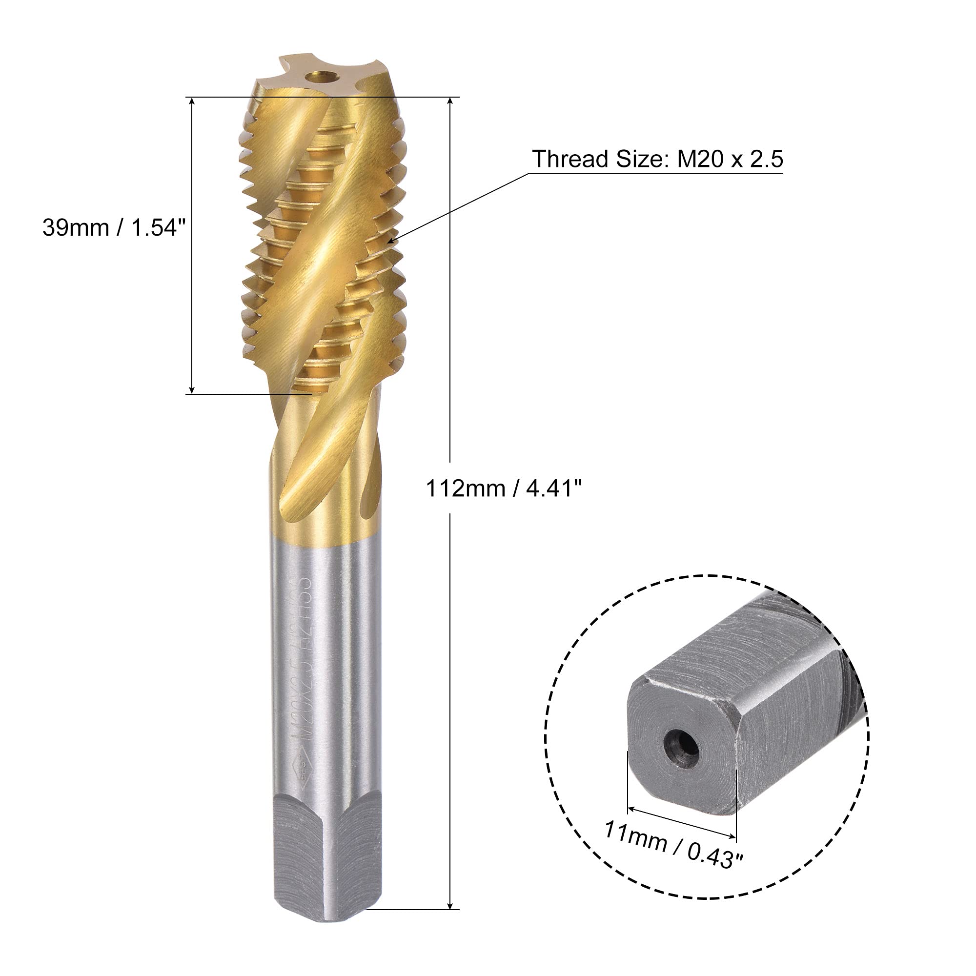 Set Maschi E Matrici Metriche M14x2 In HSS Placcato Titanio - Per Filettature Precisi In Alluminio, Acciaio E Plastica - Foto 5