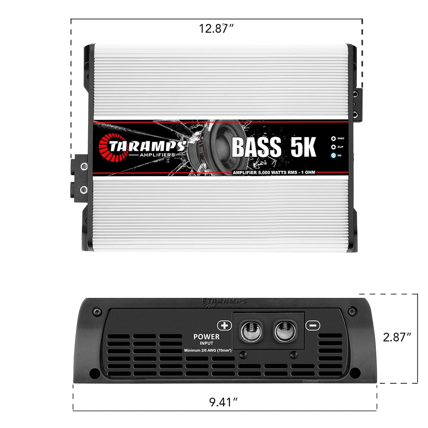 Taramps BASS 5K 1 Ohm 1 Channel 5000 Watts RMS MAX, Full Range Car Audio, Monoblock, LED Monitor Indicator, Class D Amplifier, Crossover, White 5k amp, Sound Quality - Image 6